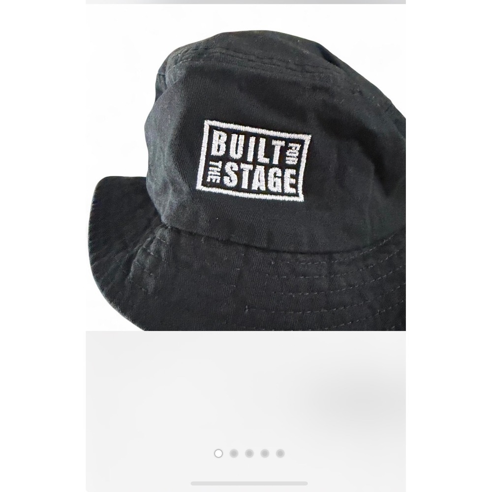 Black Bucket Hat Built For‎ The Stage Graphic Print Men's Cotton